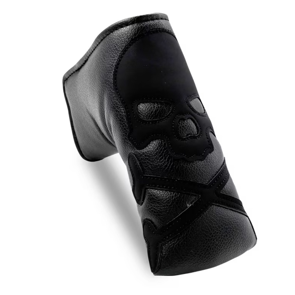 Black Skull and Bones Golf Blade Putter Headcover Scottie Cameron Ping Titleist